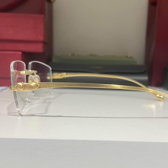 *SOLD* Cartier panthers - brush gold - Picture 3 of 4